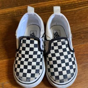 Vans Asher slip on checkered sneakers